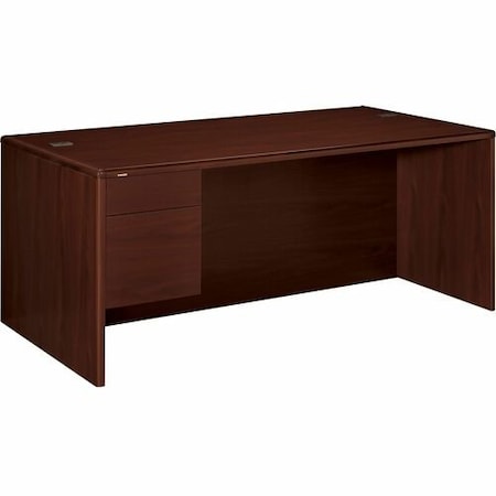 Hon HON 10786LNN, 10700 SERIES SINGLE PEDESTAL CREDENZA, 1 BOX/FILE PEDESTAL, 72W X 29.5H MAHOGANY HON10786LNN